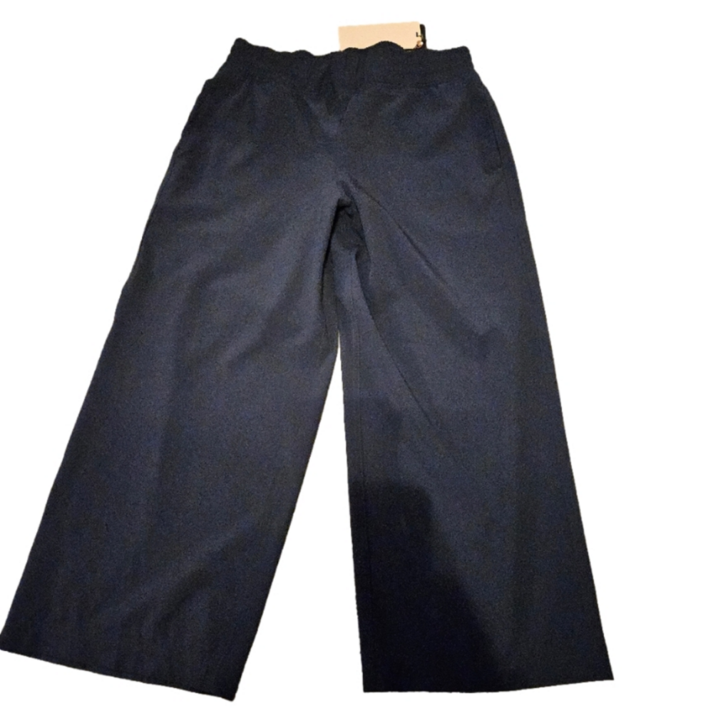 057 NWT Calia Mid-Rise Crop Wide Leg Pure Blue Athletic Pants in Size S